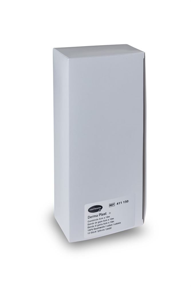 Image of DermaPlast Gazebinde festkantig 6cmx10m 10 Stk