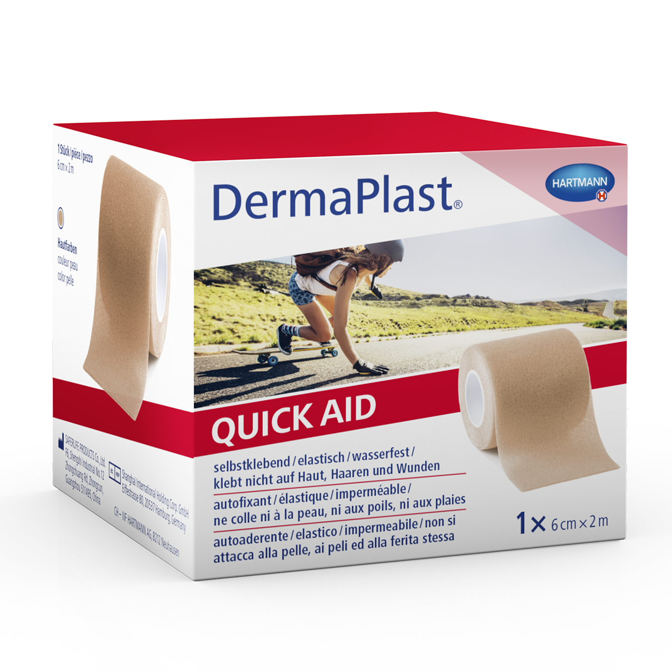 Image of DermaPlast QuickAid 6cmx2m hautfarbig