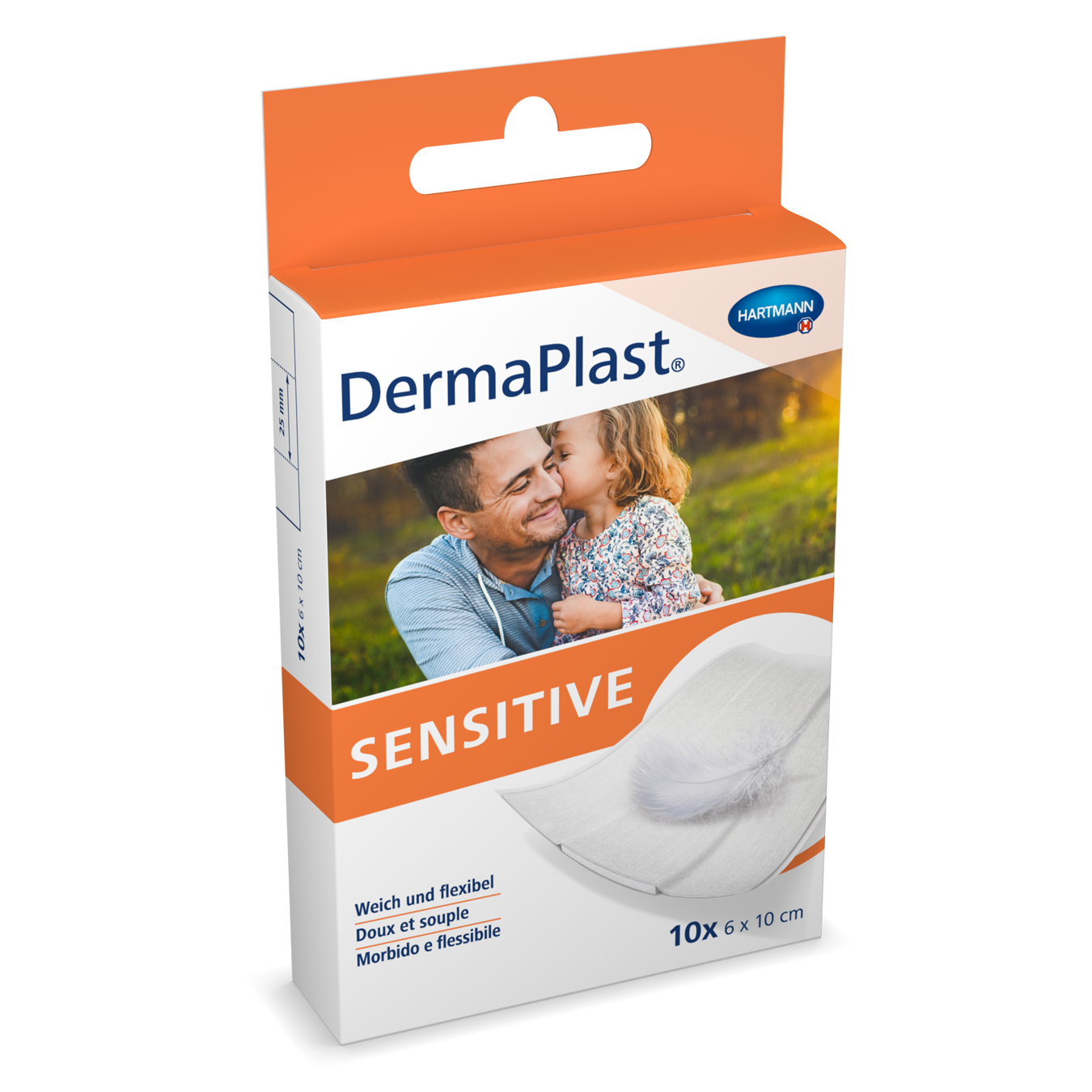 Image of DermaPlast Sensitive Schnellverband 6x10cm weiss 10 Stk