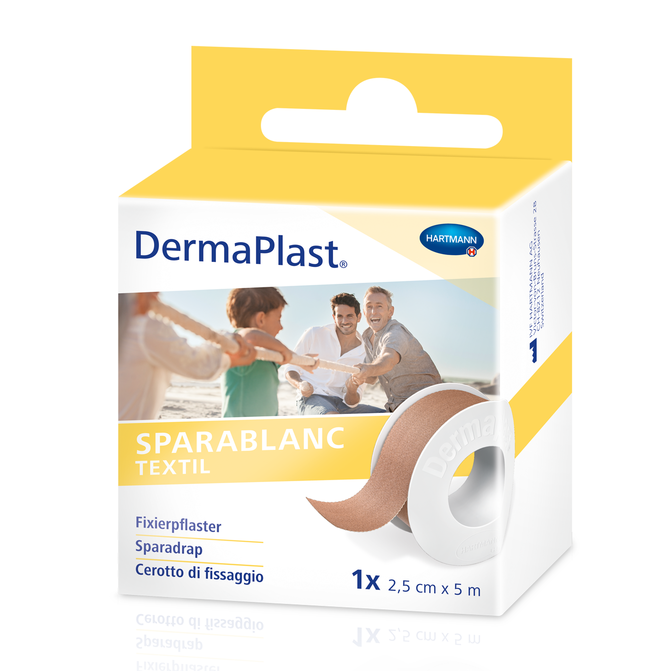 Image of Dermaplast Sparablanc Textil 2.5cmx5m hautfarbe