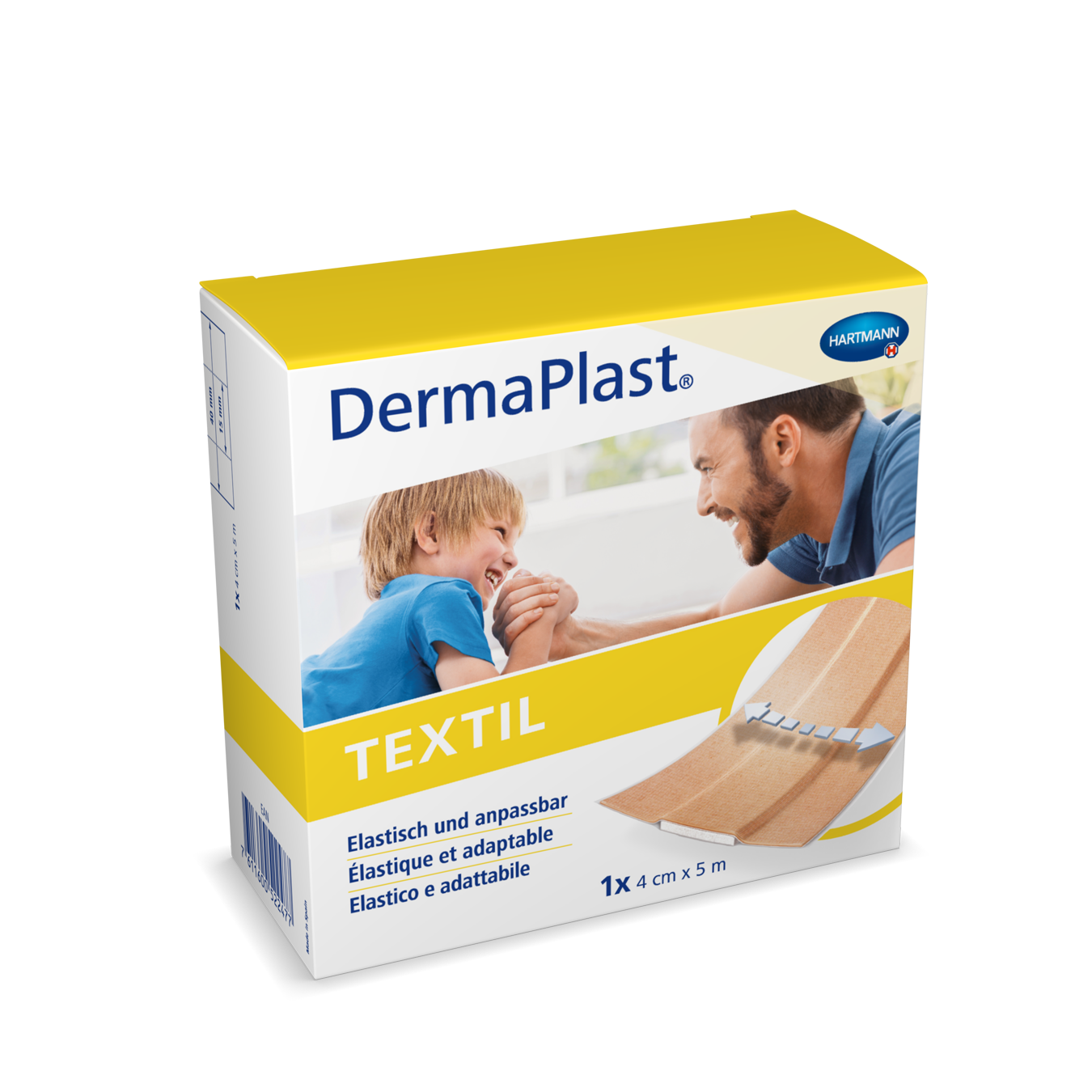 DermaPlast Textil Schnellverband 4cmx5m beige Rolle