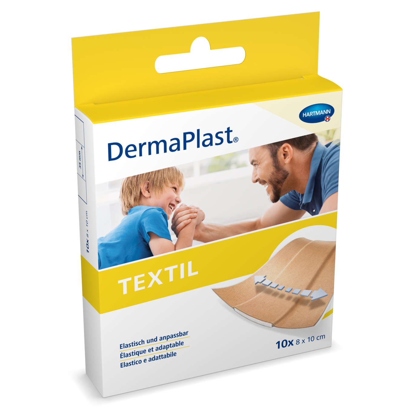 Image of DermaPlast Textil Schnellverband 8x10cm 10 Stk