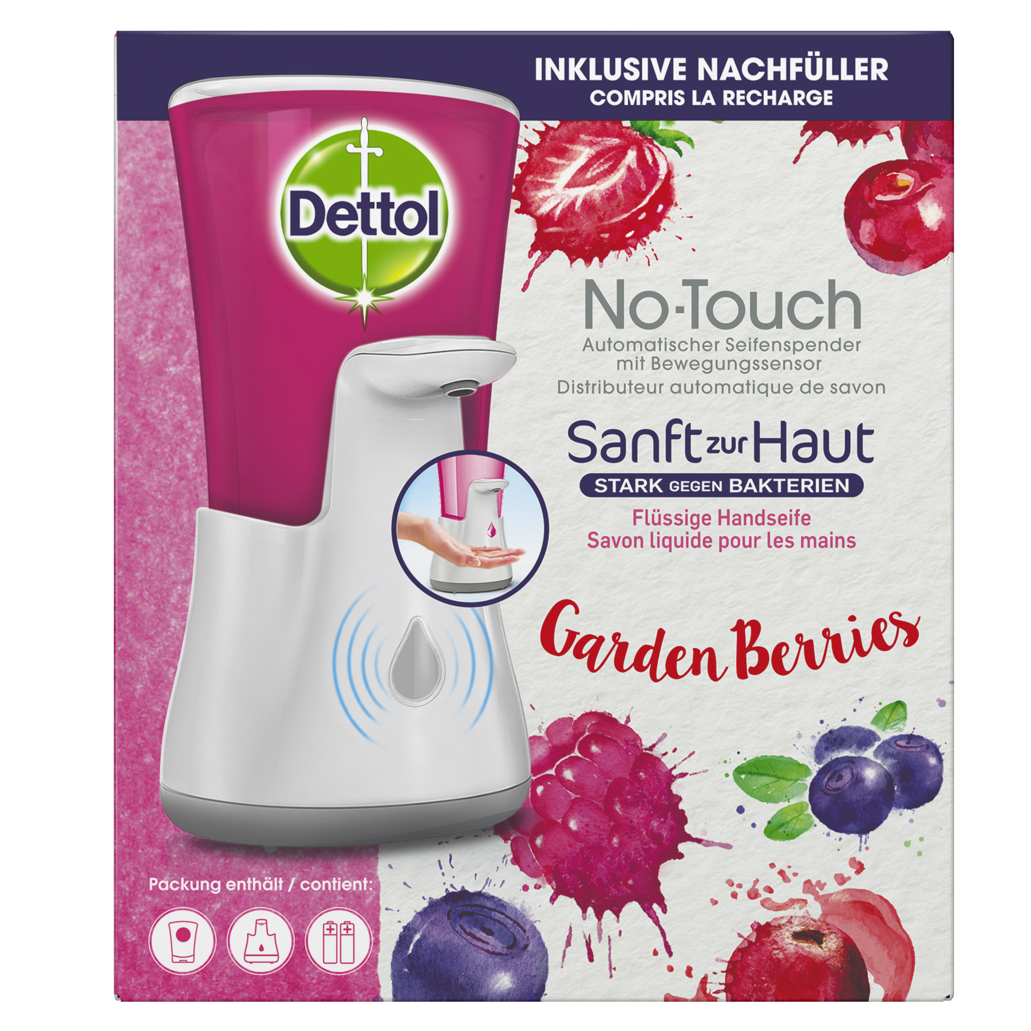 Dettol No-Touch distributeur savon automatique blanc 250 ml