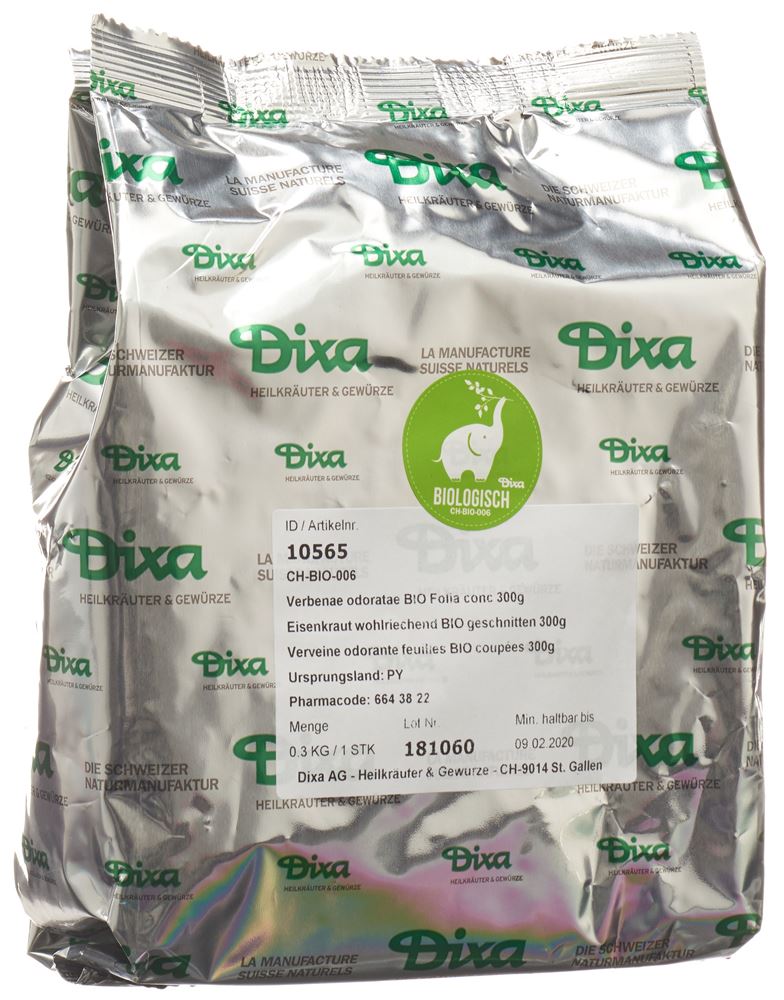 Dixa Verveine odorante feuilles BIO coupées 300 g