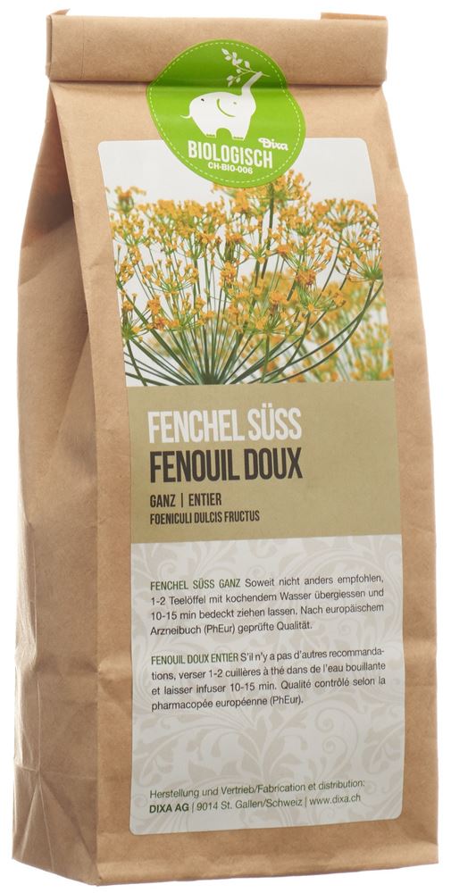 Dixa Fenouil doux PhEur BIO entier 200 g