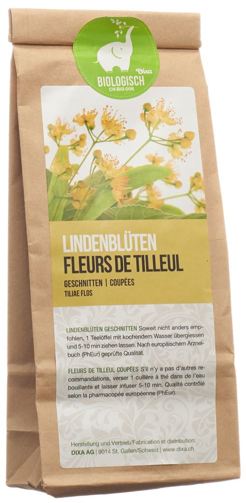 Dixa Lindenblüten PhEur BIO geschnitten 90 g