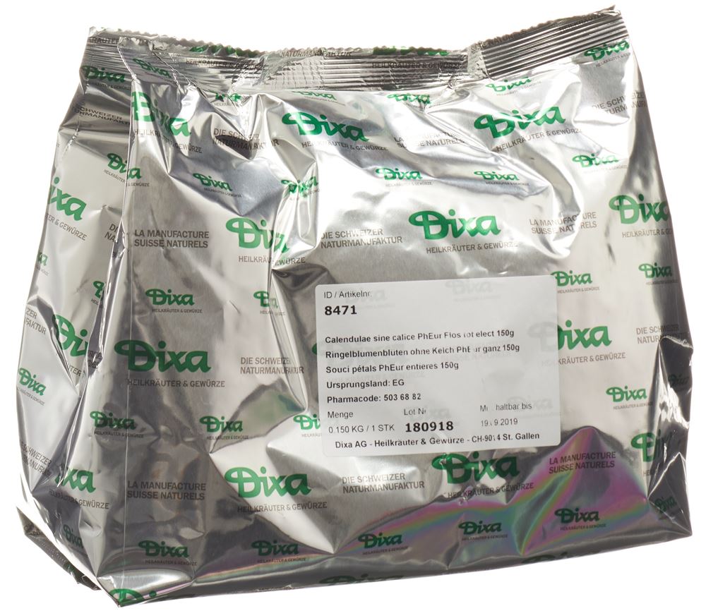 Dixa fiori di calendula PhEur interi 150 g