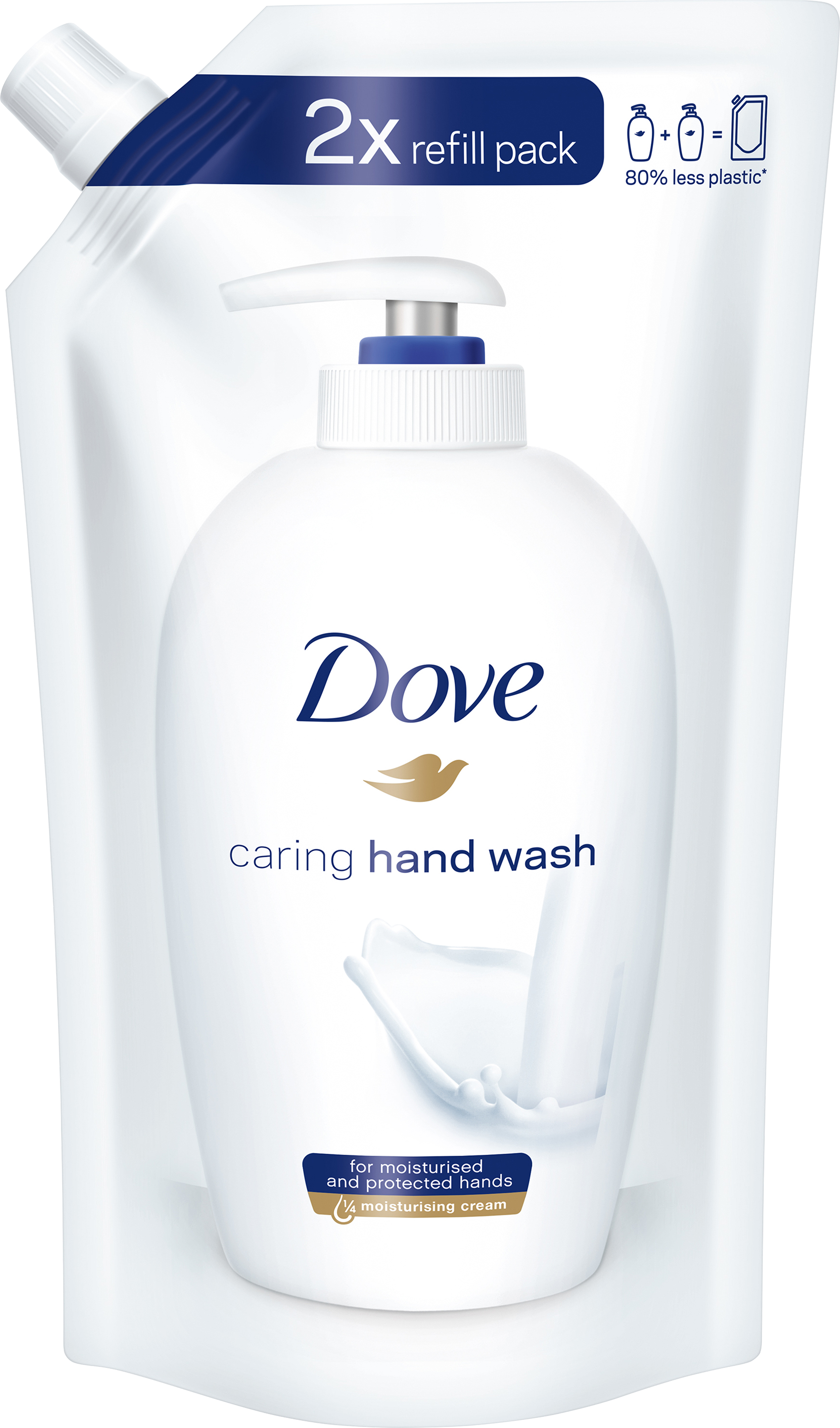 Image of Dove Creme-Waschlotion Feuchtigkeit refill Btl 500 ml