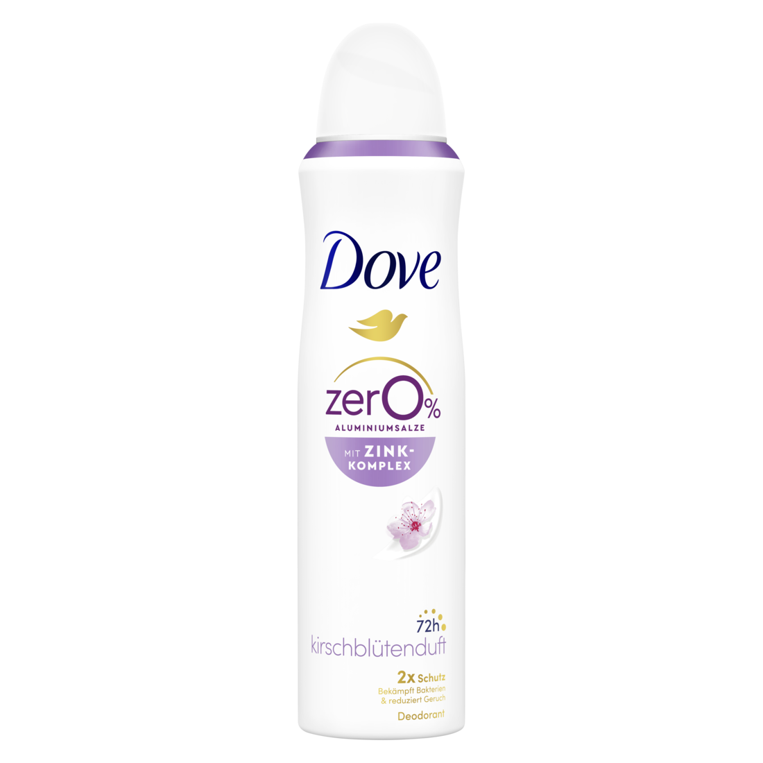 Dove Deodorant Aerosol Spray 0% Kirschblüte 150 ml
