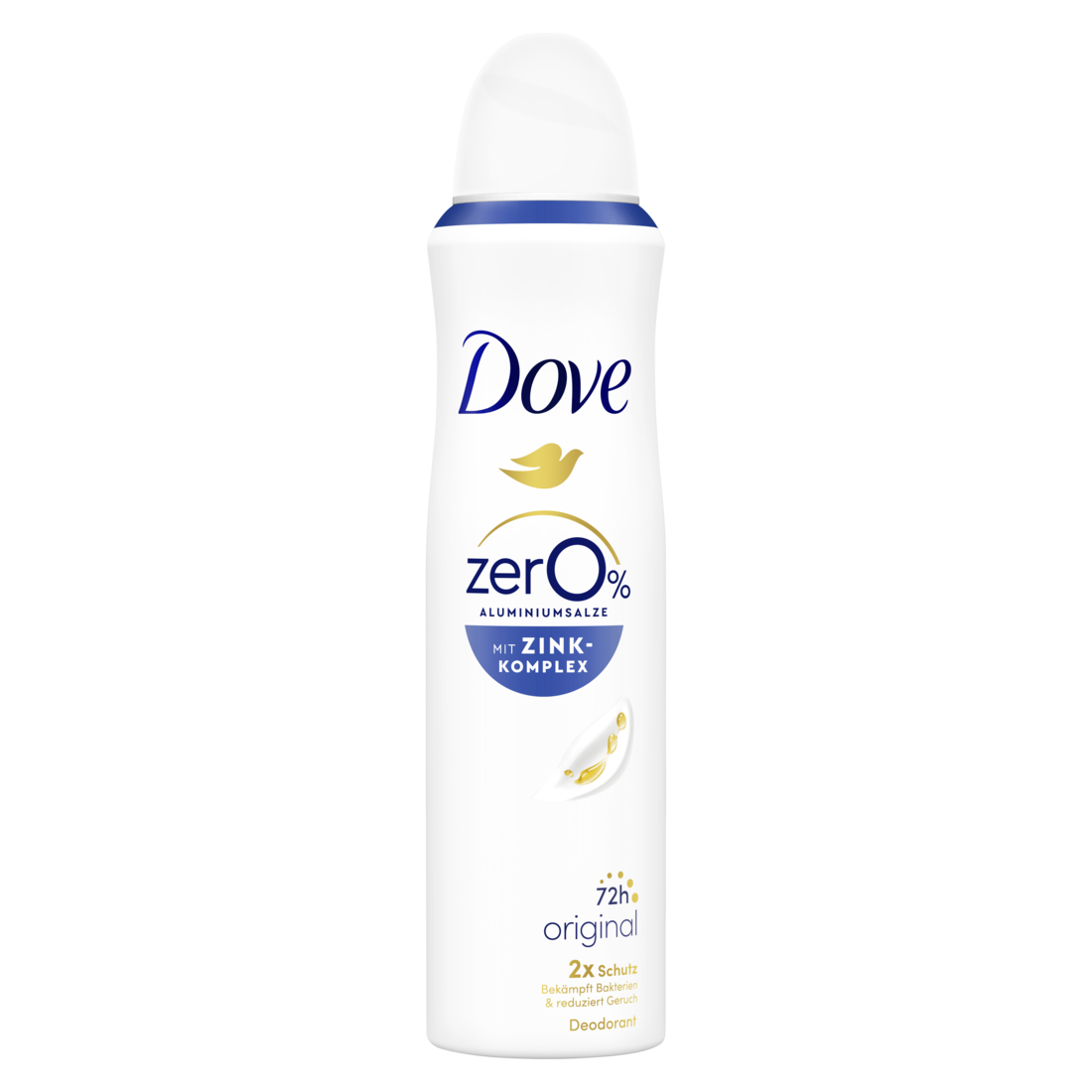 Dove Deodorant Aerosol Spray 0% Original 150 ml