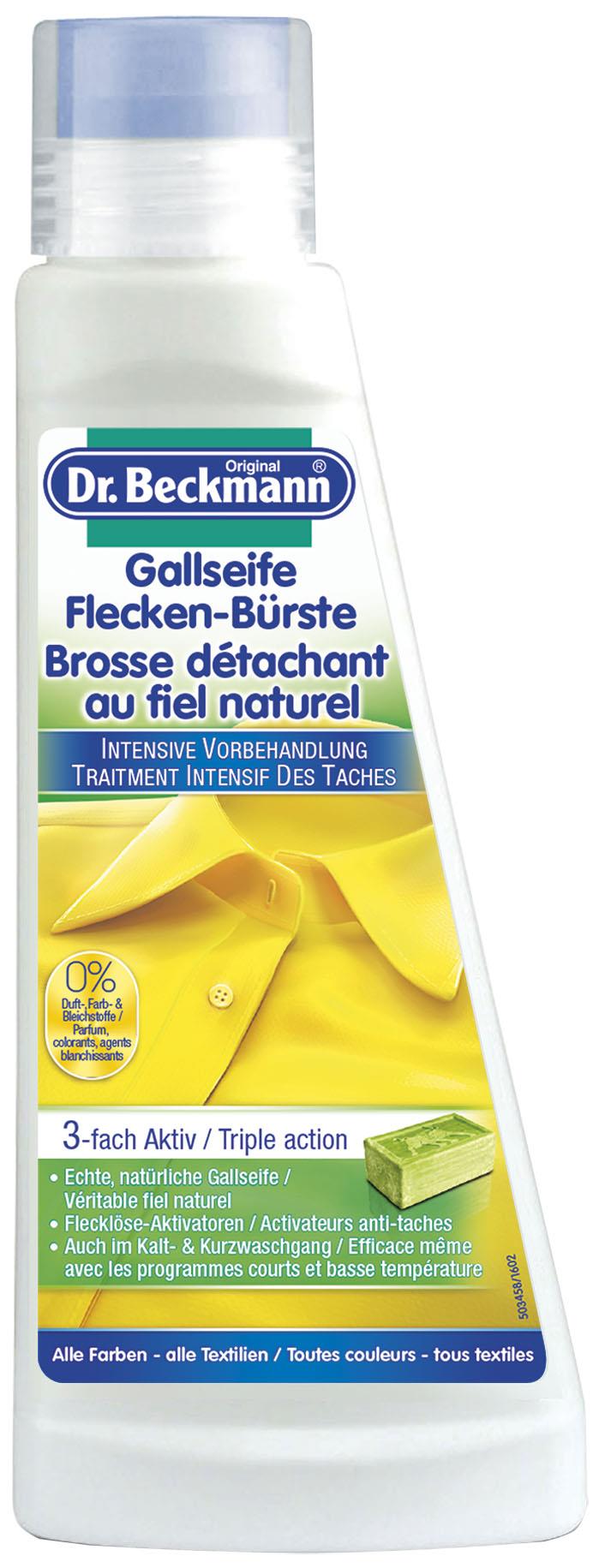 Image of Dr Beckmann PreWash Flecken Bürste mit natürlicher Gallseife 250 ml
