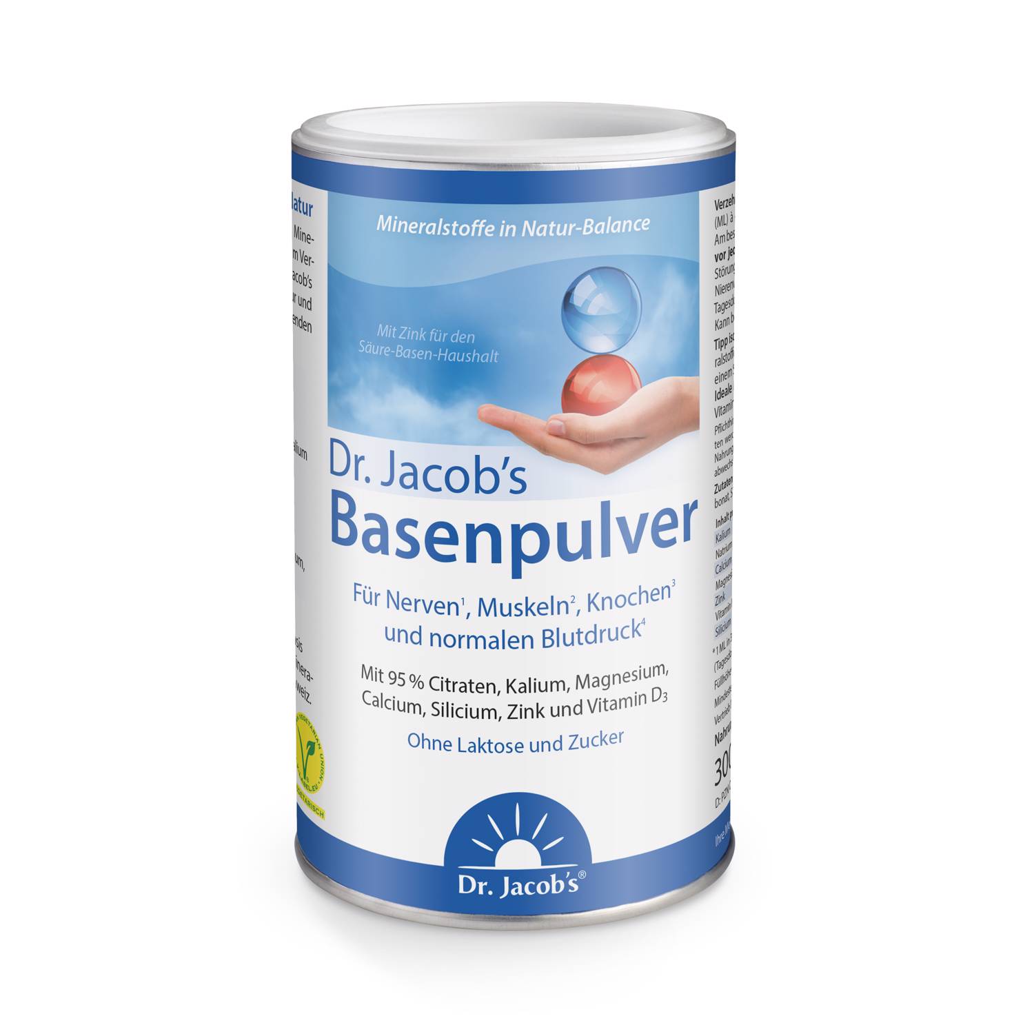 Dr. Jacob's Basenpulver Original Citrat-Mineralstoffe Kalium Magnesium Calcium Ds 300 g