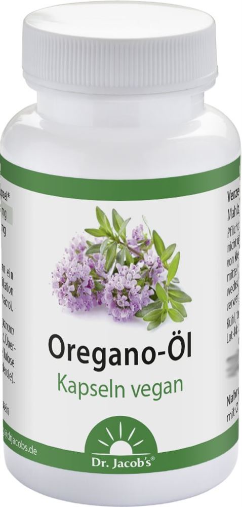 Image of Dr. Jacob"s Oregano-Öl Kaps mit Carvacrol Thymol vegan Ds 60 Stk'