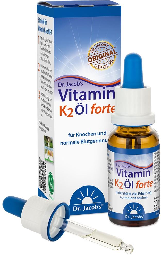 Dr. Jacob's Vitamin K2 Öl forte 50 mcg MK7 20 ml