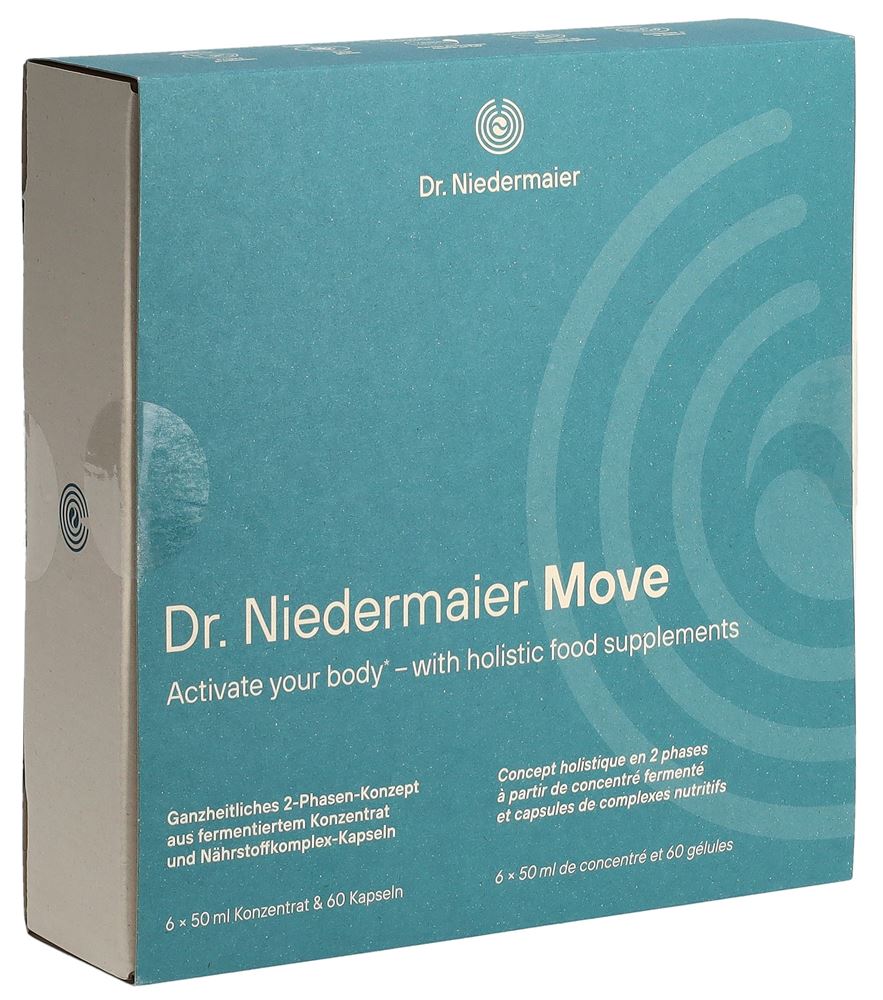 Dr. Niedermaier Set Move 60 capsules et 6 x 50ml bouteilles