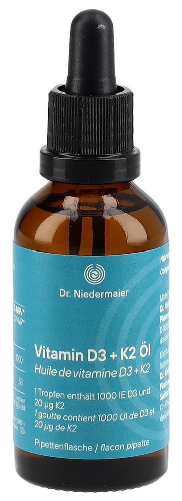 Image of Dr. Niedermaier Vitamin D3 + K2 Öl Glasfl 50 ml