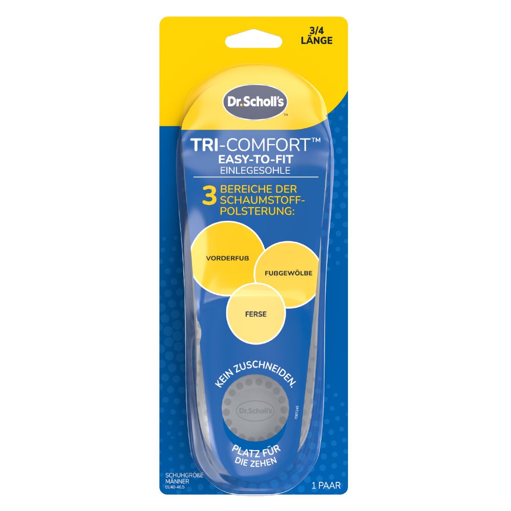 Dr. Scholl's Tri-Comfort semelles 40 -46.5 men's 1 paire