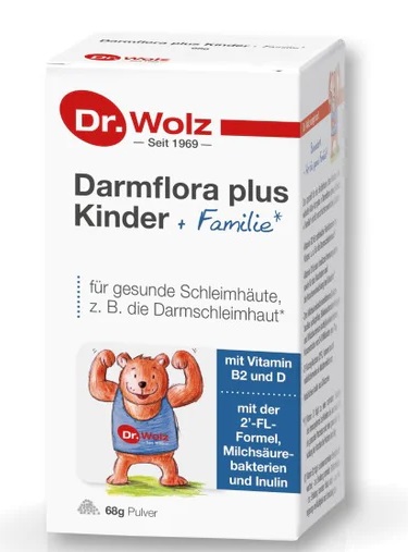 Dr. Wolz flore intestinale plus enfants + famille 68 g