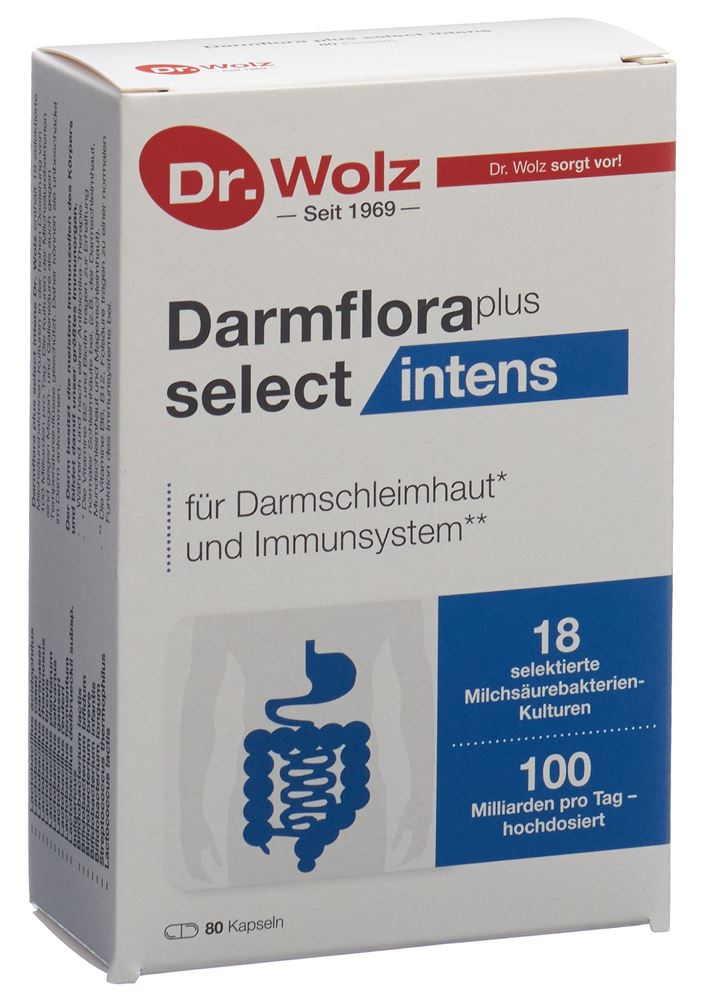Image of Dr. Wolz Darmflora Plus Select Intens Kaps Blist 80 Stk