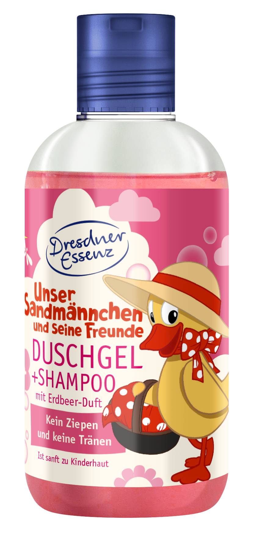 Image of Dresdner Duschgel Sandmann 2in1 mit Erdbeer Duft 250 ml