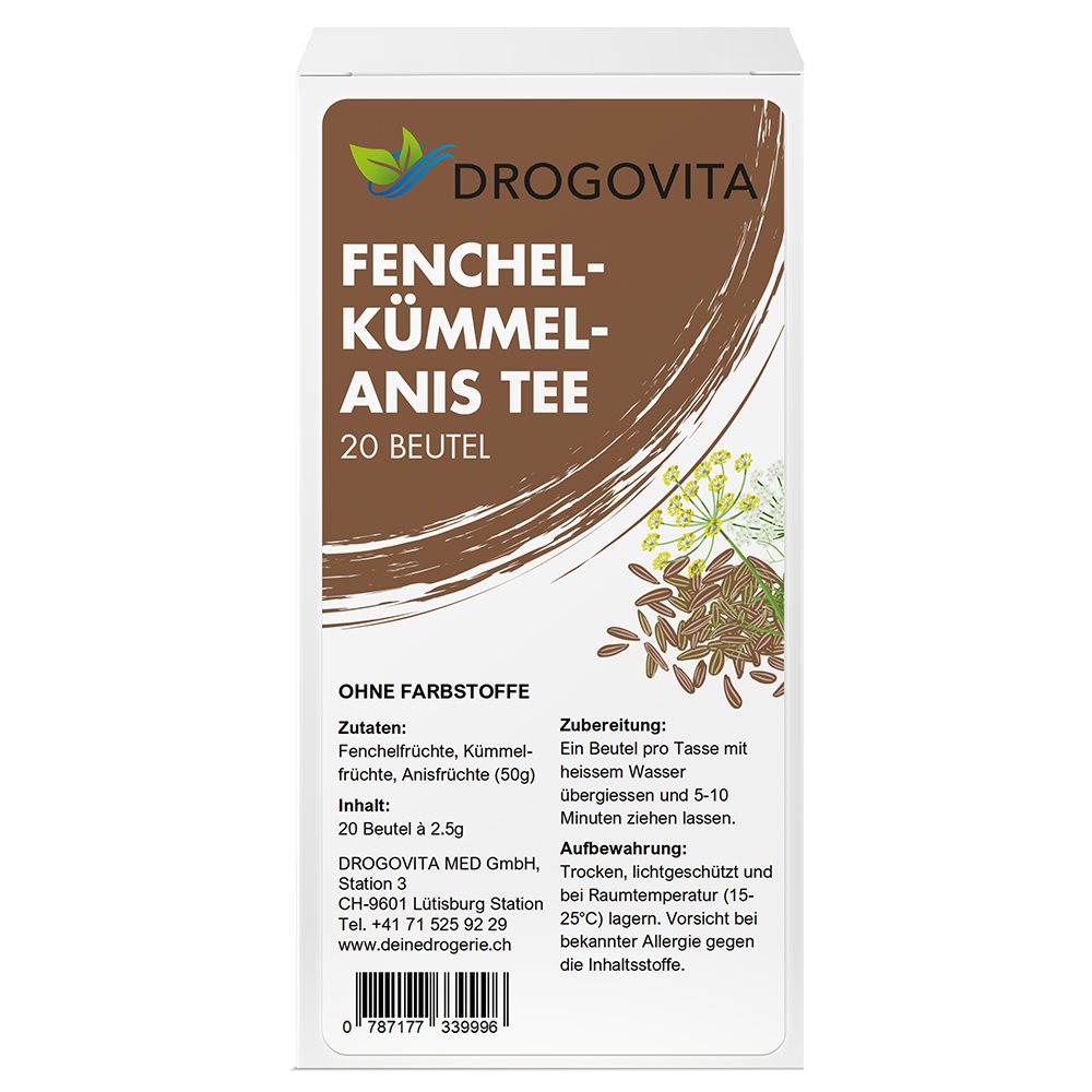 Drogovita tisana finocchio-cumino-anice bustina 20 pezzi