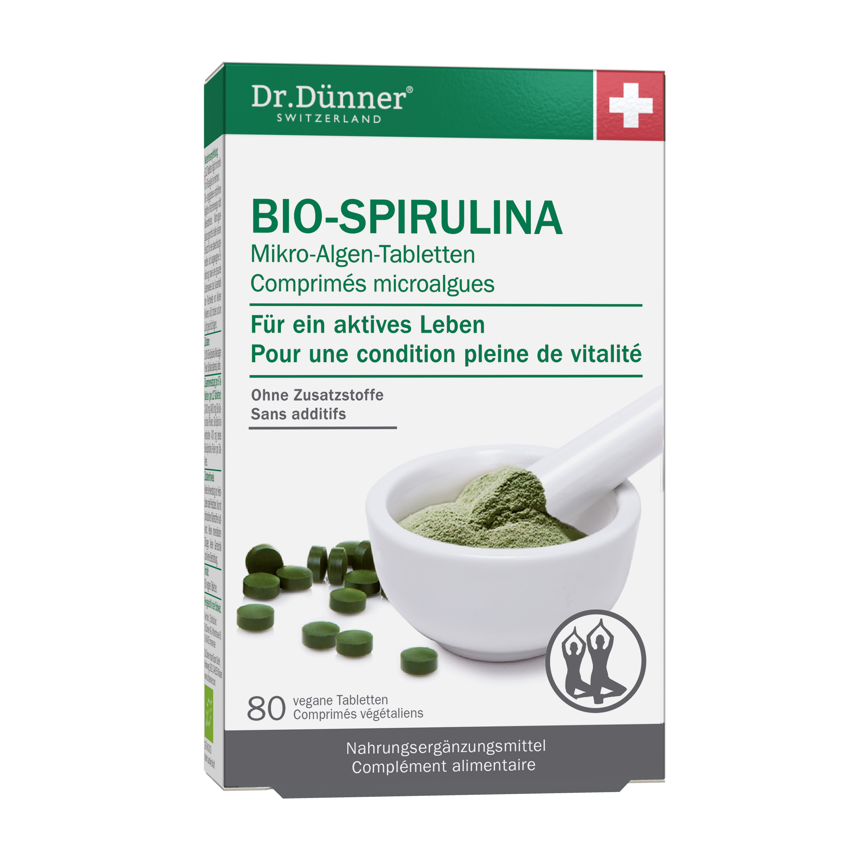 Dünner PhytoWorld Bio Spirulina aktives Leben Tabl NL 80 Stk
