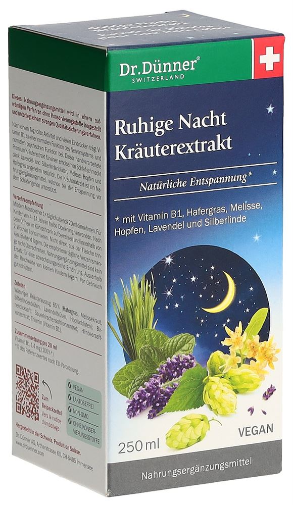 Image of Dünner Ruhige Nacht Kräuterexrakt Fl 250 ml