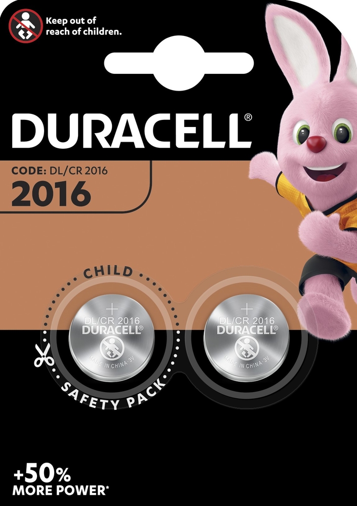 Duracell Batterie Cr2016 3V Lithium B2 XL 2 Stk