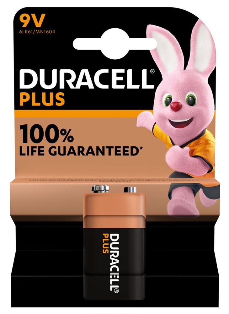 Duracell pila plus 9V / 6Lr61