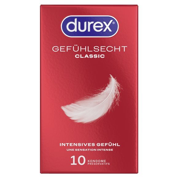 Durex Gefühlsecht Classic Präservativ 10 Stk