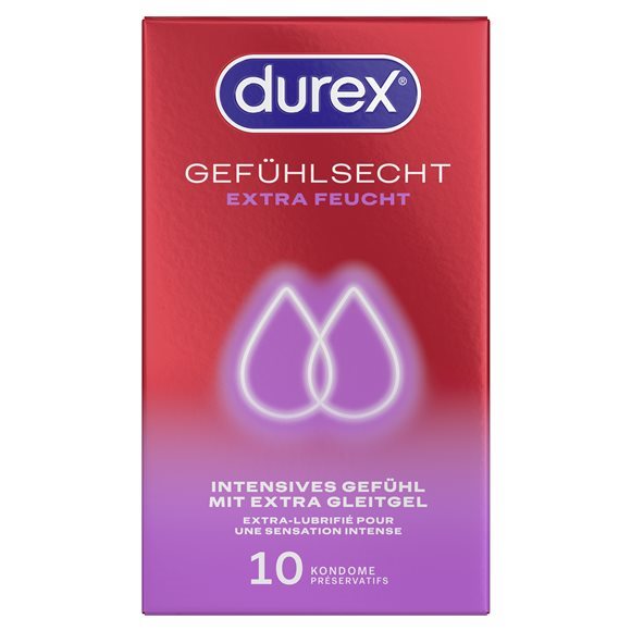 Durex Gefühlsecht Präservativ extra feucht 10 Stk