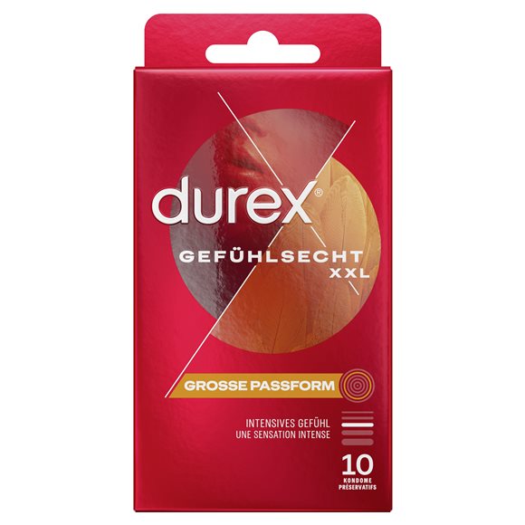 Durex Gefühlsecht XXL Präservativ 10 Stk