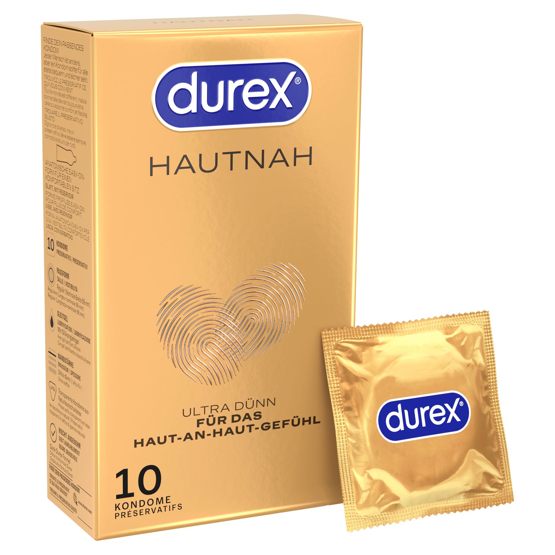 Durex Hautnah Classic préservatif 10 pce