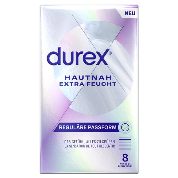 Durex Hautnah Präservativ extra feucht 8 Stk