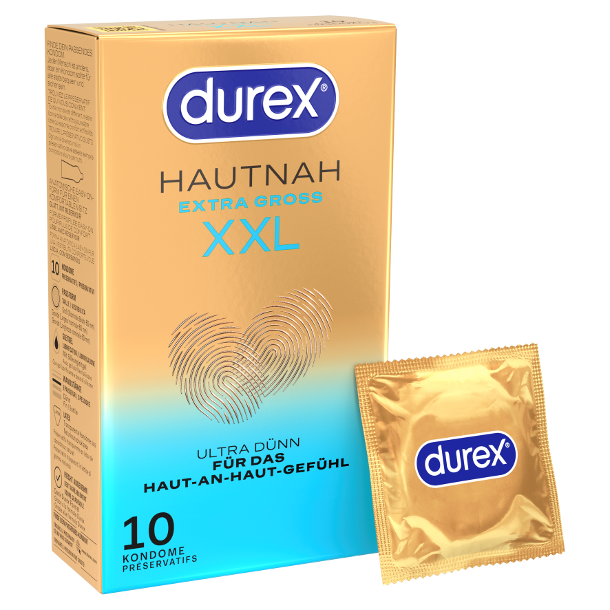 Image of Durex Hautnah Präservativ XXL 10 Stk
