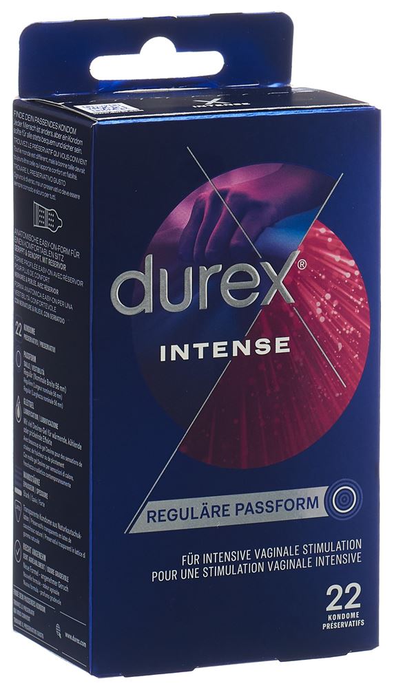 Durex Intense Orgasmic préservatif Big Pack 22 pce
