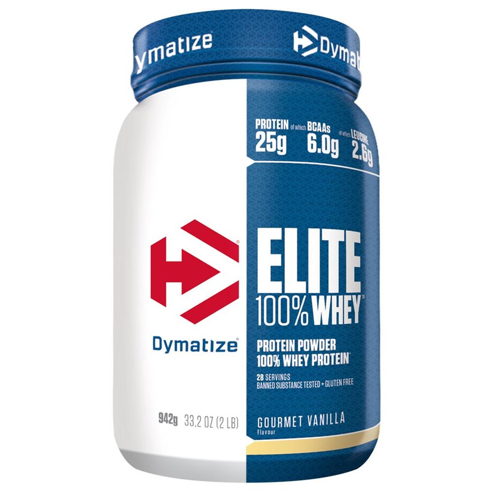 Dymatize elite whey gourmet vanilla bte 942 g