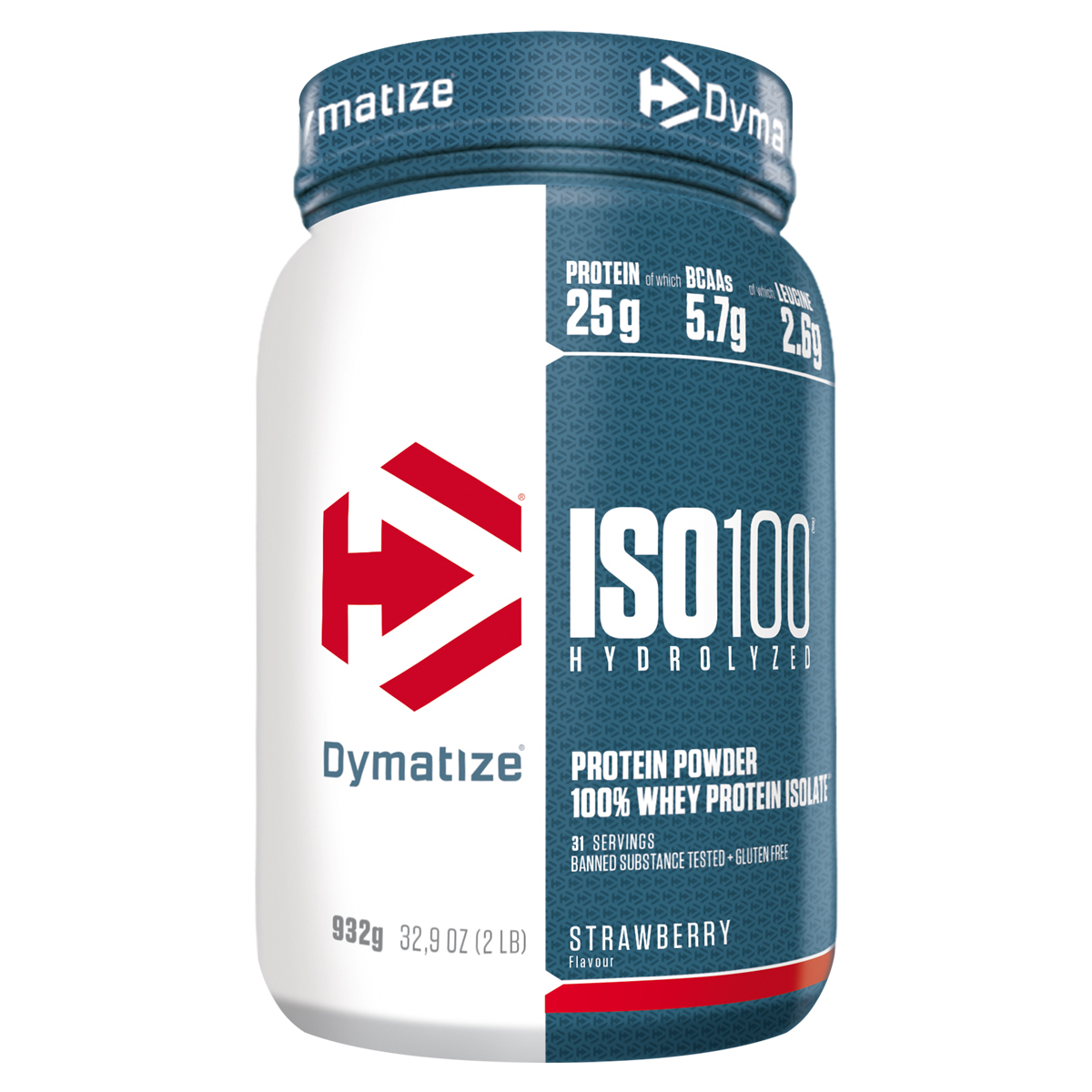 Image of Dymatize Iso 100 Strawberry Ds 932 g