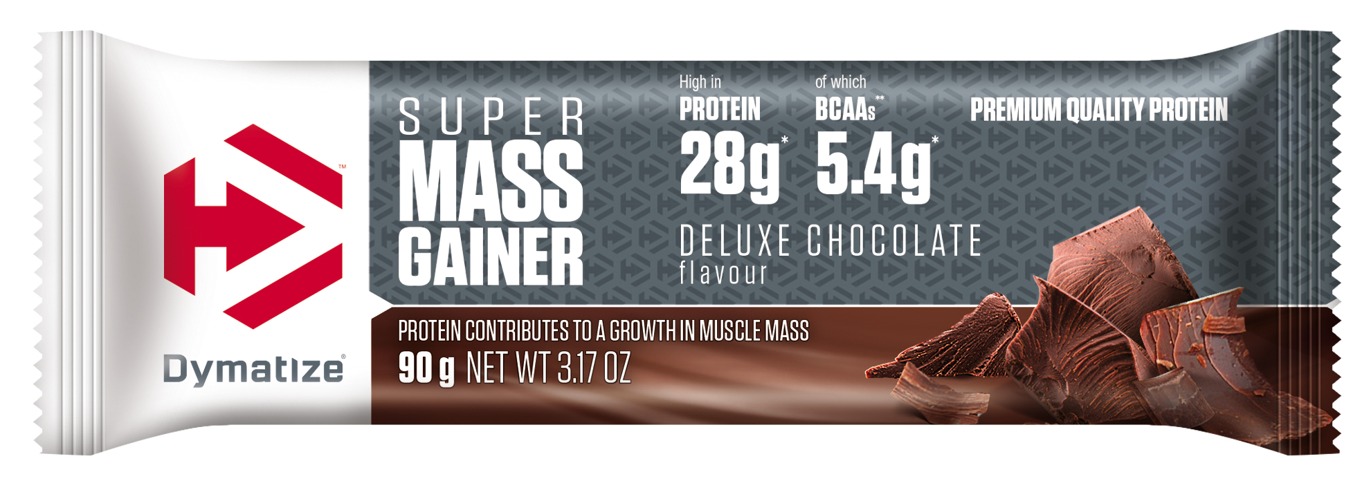 Image of Dymatize Super Mass Gainer Bar Deluxe Chocolate 90 g