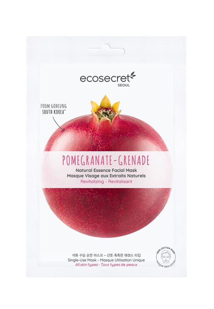 Ecosecret Maschera viso rivitalizzante Melograno bustina 20 ml