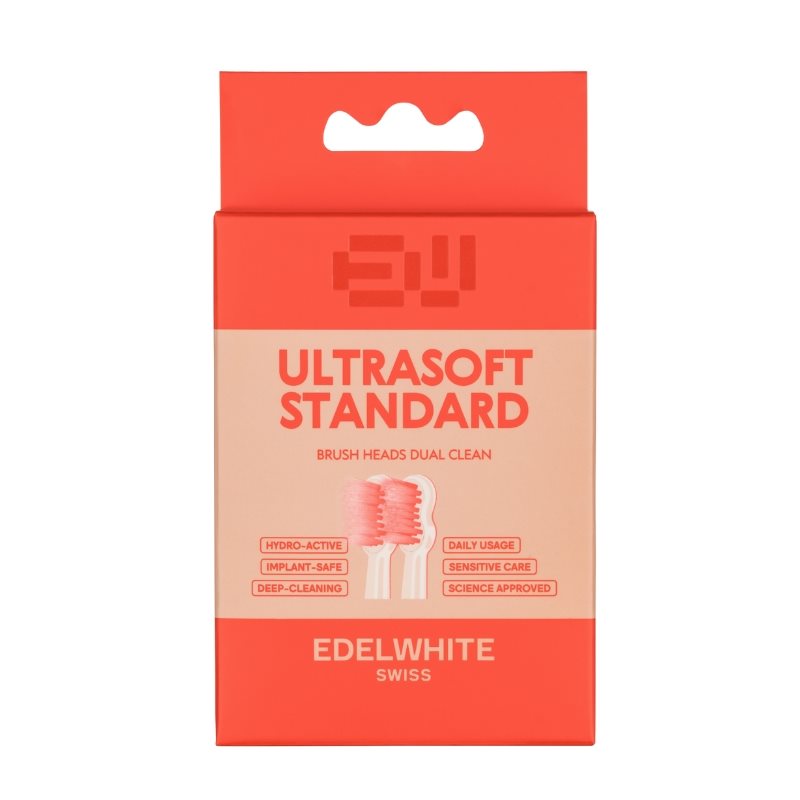 Edelwhite Sonic Dual Clean Ultrasoft Ersatzbürstenköpfe G8+