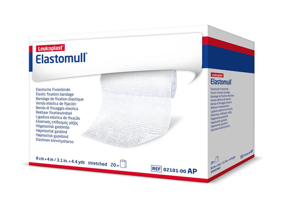 Image of Elastomull Gazebinde weiss 4mx8cm 20 Stk