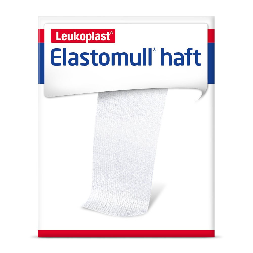 Elastomull haft Gazebinde 10cmx4cm weiss Rolle