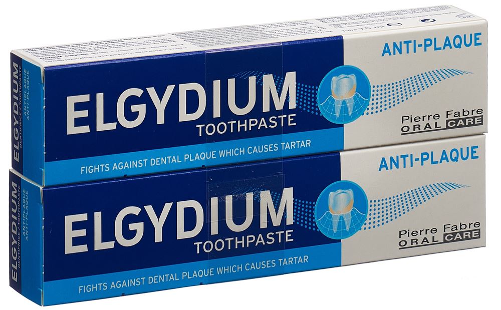 Image of Elgydium Anti-Plaque Zahnpasta Duo 2 x 75 ml