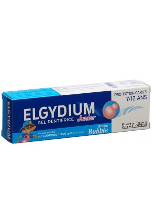 Elgydium KS Junior 7-12 Jahre Zahnpasta-Gel Bubble Gum Tb 50 ml