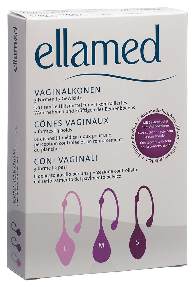 ellamed coni vaginali 3 forme / 3 pesi 3 pezzi