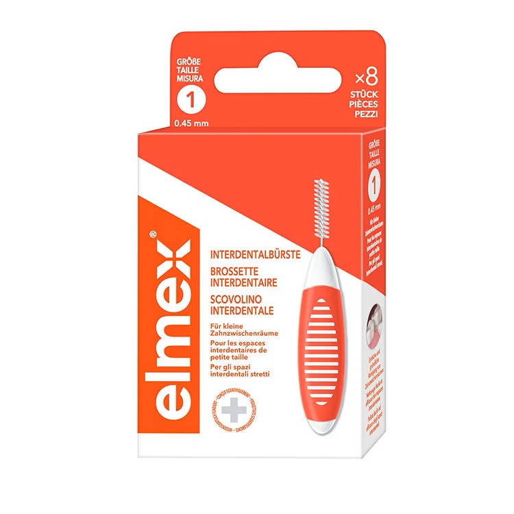Image of elmex Interdentalbürsten 0.45mm orange 8 Stk