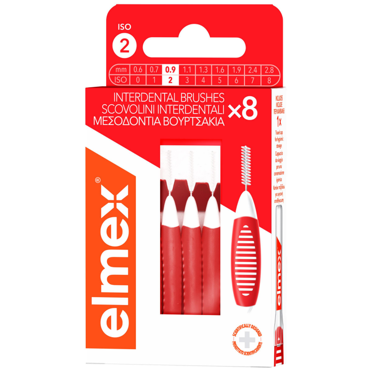 elmex Interdentalbürsten 0.5mm rot 8 Stk