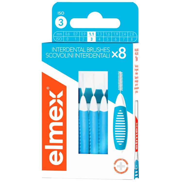 elmex Interdentalbürsten 0.6mm blau 8 Stk