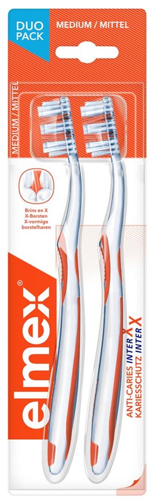 Image of elmex Kariesschutz InterX Mittel Zahnbürste Duo